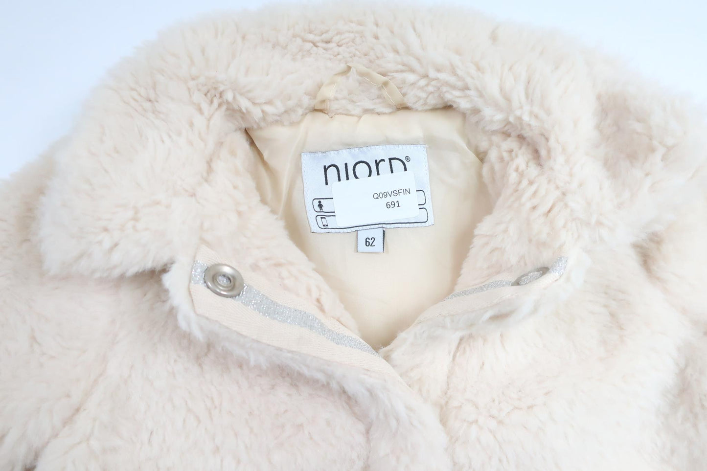 Fleecejakke fra Njord - Størrelse 62 - Off-white