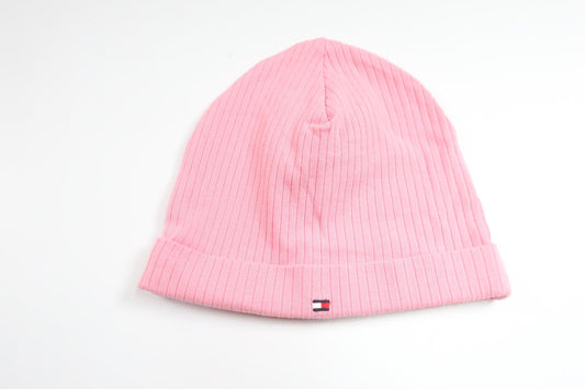 Ribbet hue fra Tommy Hilfiger - Størrelse 80 - Lyserød