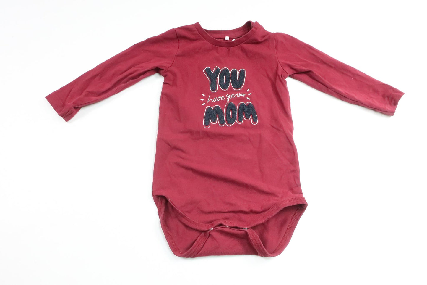 Bodysuit fra Name It - Størrelse 68 - Bordeauxrød