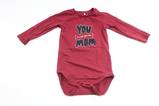 Bodysuit fra Name It - Størrelse 68 - Bordeauxrød