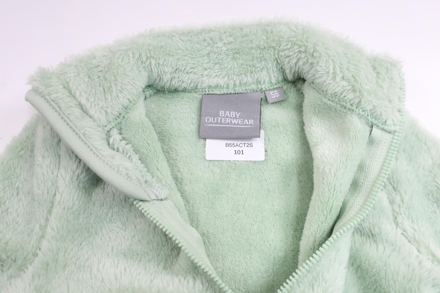 Fleecejakke fra Baby Outwear - Størrelse 56 - Grøn