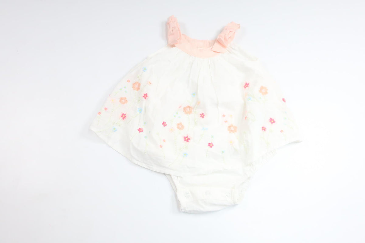 Tunika med indbygget body fra Baby GAP - Størrelse 74 - Hvid