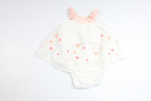 Tunika med indbygget body fra Baby GAP - Størrelse 74 - Hvid