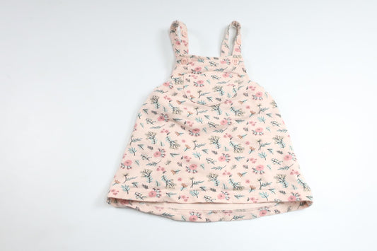 Blomsterkjole med seleholder fra ICA I Love Eco - Størrelse 68 - Lyserød