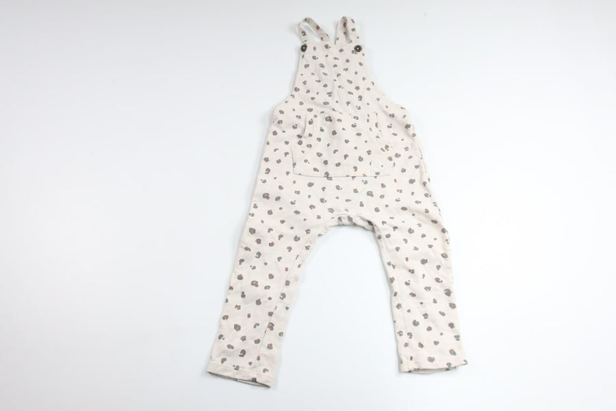 Leopardprintede overalls fra Lindex - Størrelse 80 - Off-white