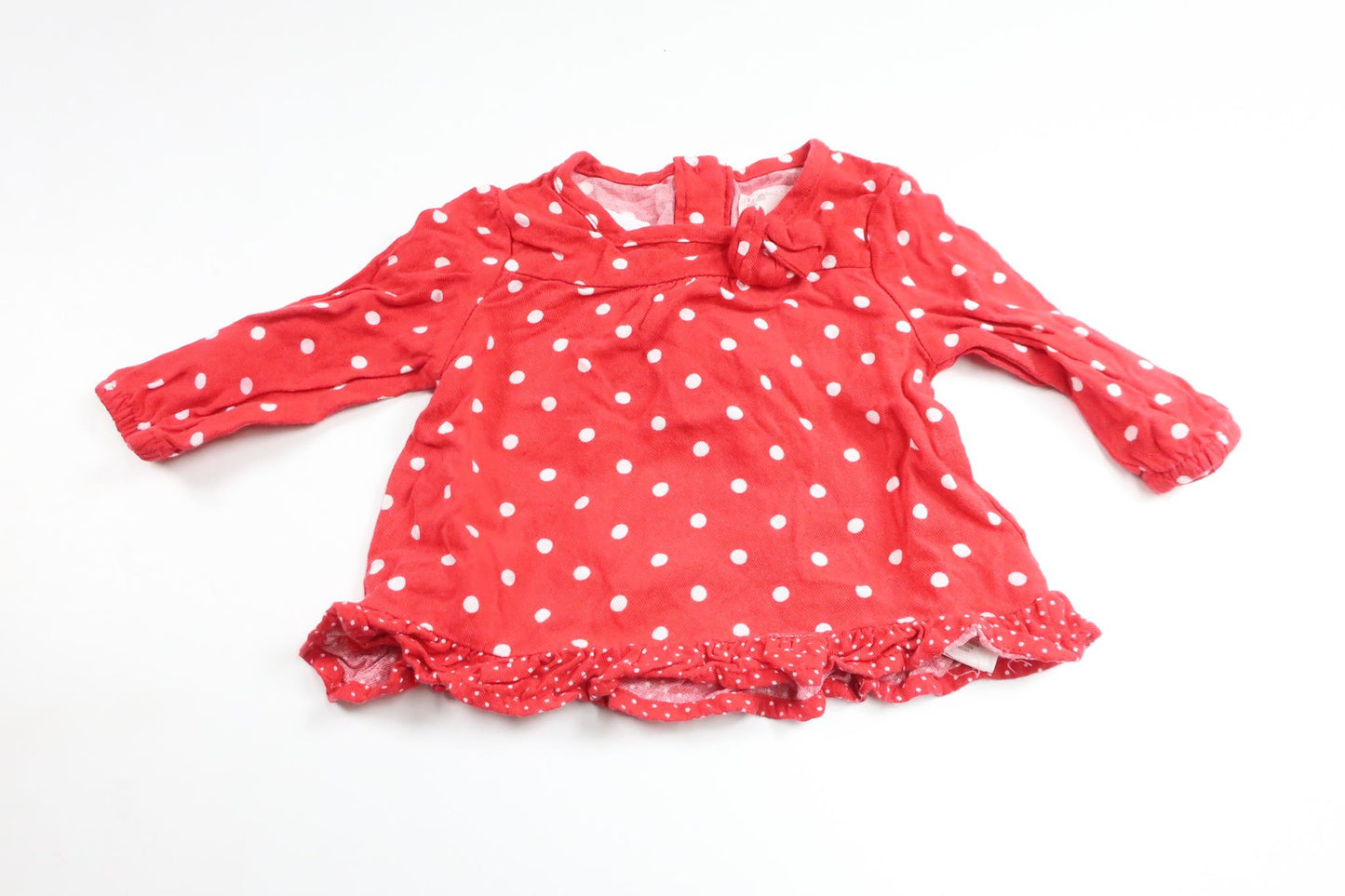 Prikket sweater fra Primark - Størrelse 62 - Rød
