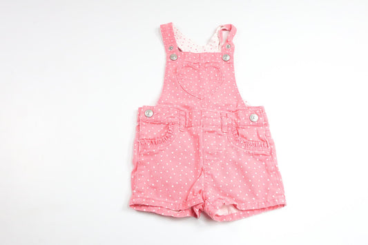 Prikkede strømpeholdershorts fra H&M - Størrelse 74 - Pink