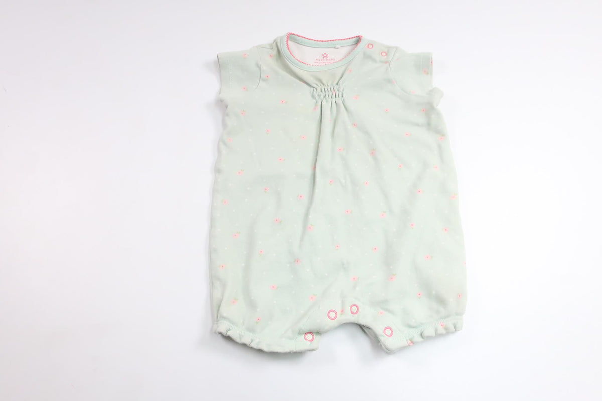 Blomsterjumpsuit fra Next - Størrelse 62 - Grøn