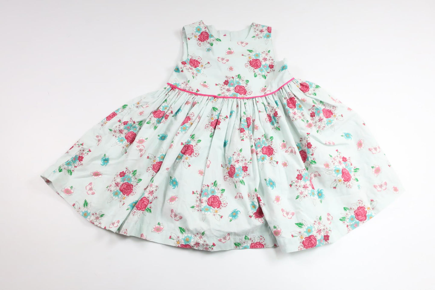 Blomsterkjole fra Mothercare - Størrelse 74/80 - Blå