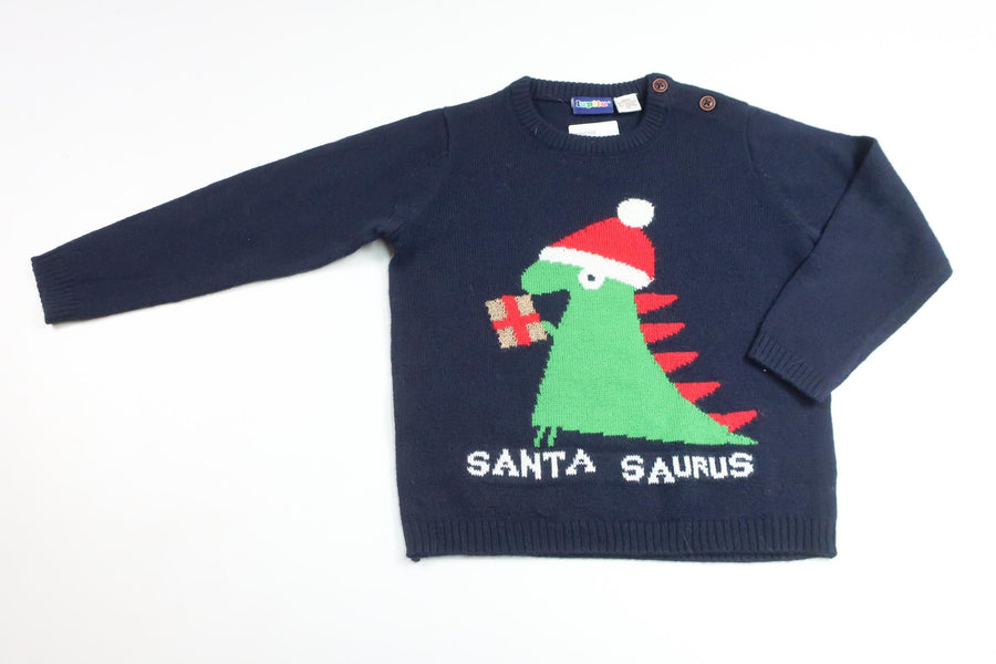 Strikket sweater fra Lupilu - Størrelse 86/92 - Marineblå