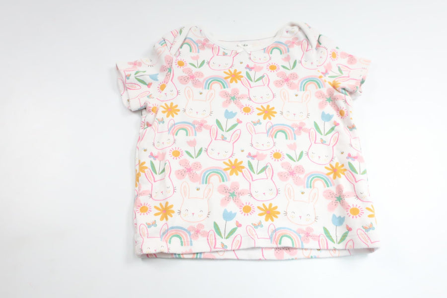 Pyjamasskjorte fra F&F - Størrelse 92 - Hvid