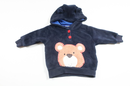 Fleece hættetrøje fra Lupilu - Størrelse 62/68 - Marineblå