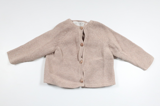 Strikket cardigan fra Zara - Størrelse 62 - Beige