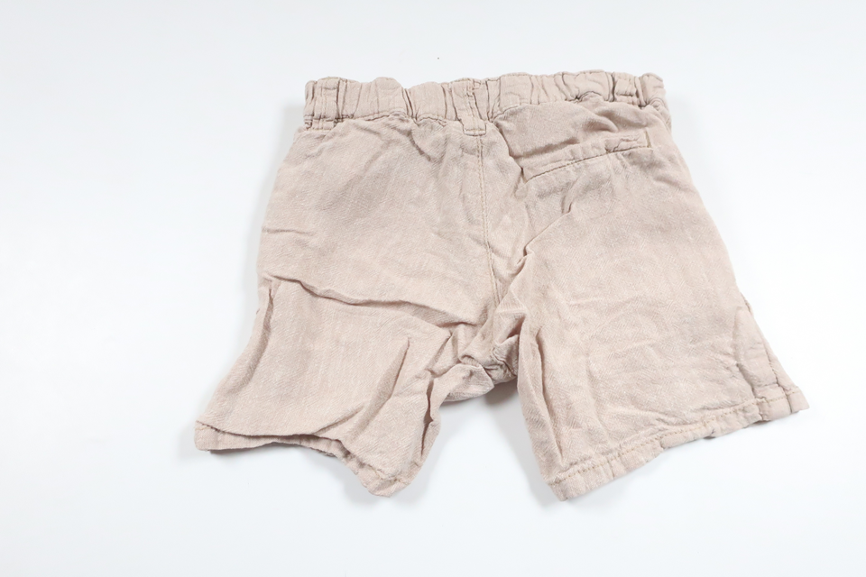 Shorts i hørblanding fra H&M - Størrelse 68 - Beige