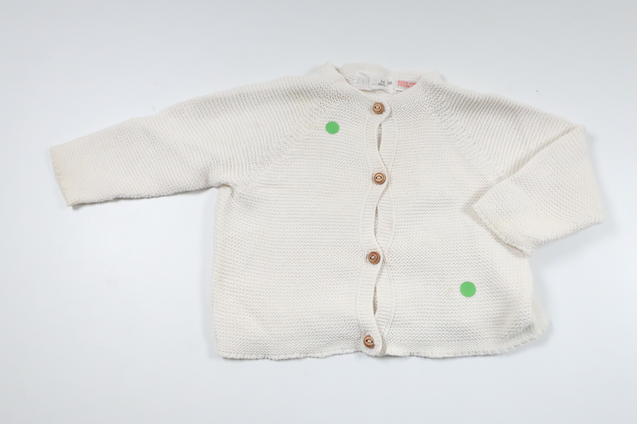 Strikket cardigan fra Zara - Størrelse 68 - Off-white