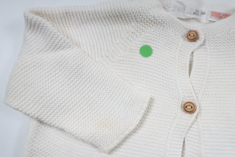 Strikket cardigan fra Zara - Størrelse 68 - Off-white