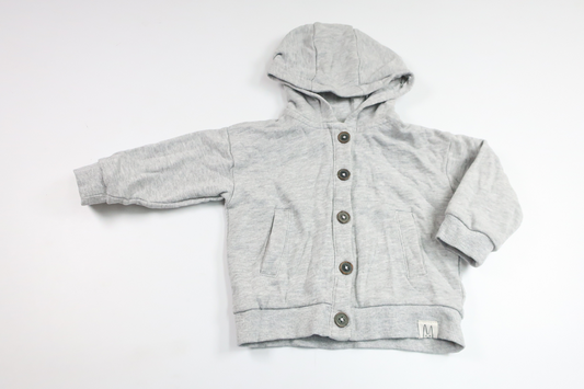Hættejakke fra Lindex - Størrelse 80 - Grå