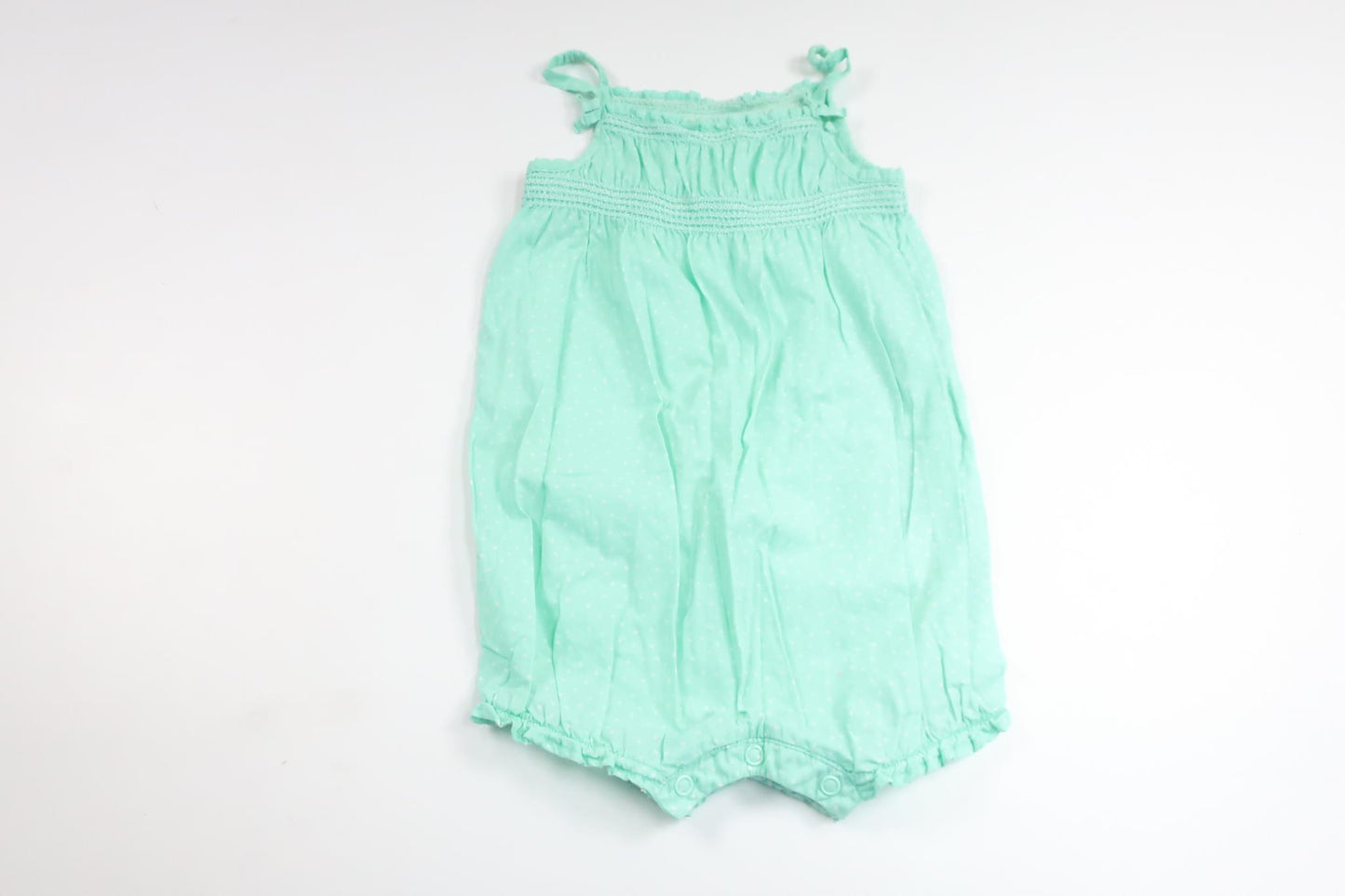 Prikket jumpsuit fra H&M - Størrelse 74/80 - Blå