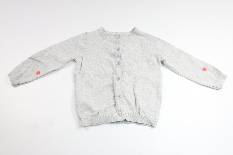 Strikket cardigan fra Young Dimension - Størrelse 92 - Grå