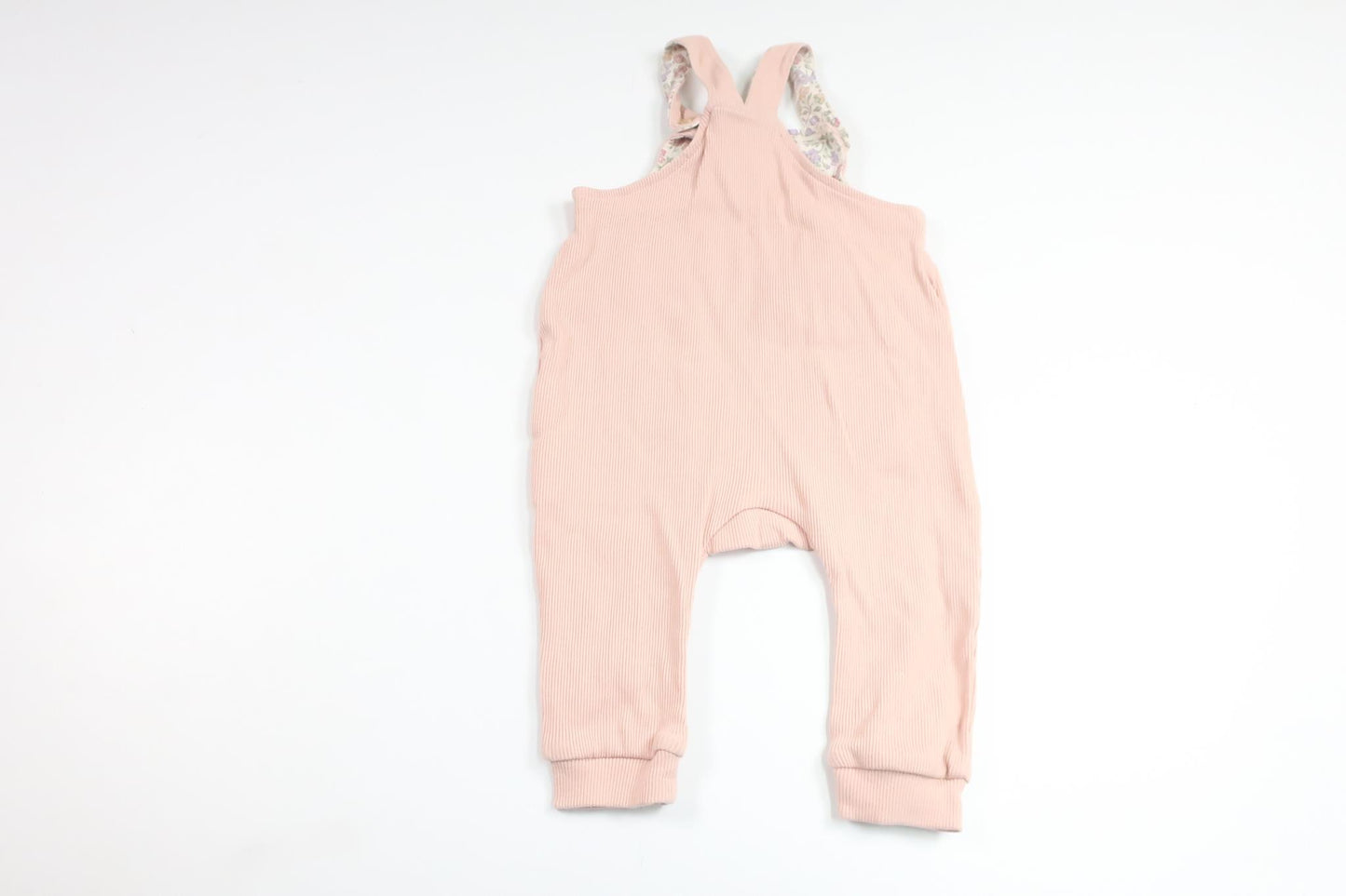 Ribbet jumpsuit fra H&M - Størrelse 62 - Lyserød