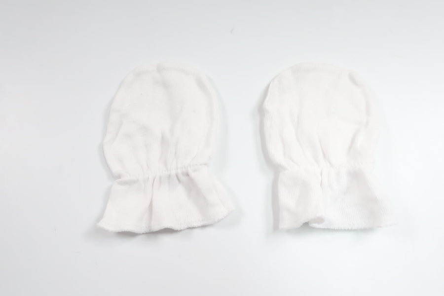 Nyfødtvanter fra Unknown - Størrelse 56/62 - Hvid