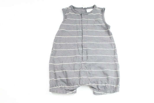 Stribet jumpsuit fra H&M - Størrelse 86 - Grå