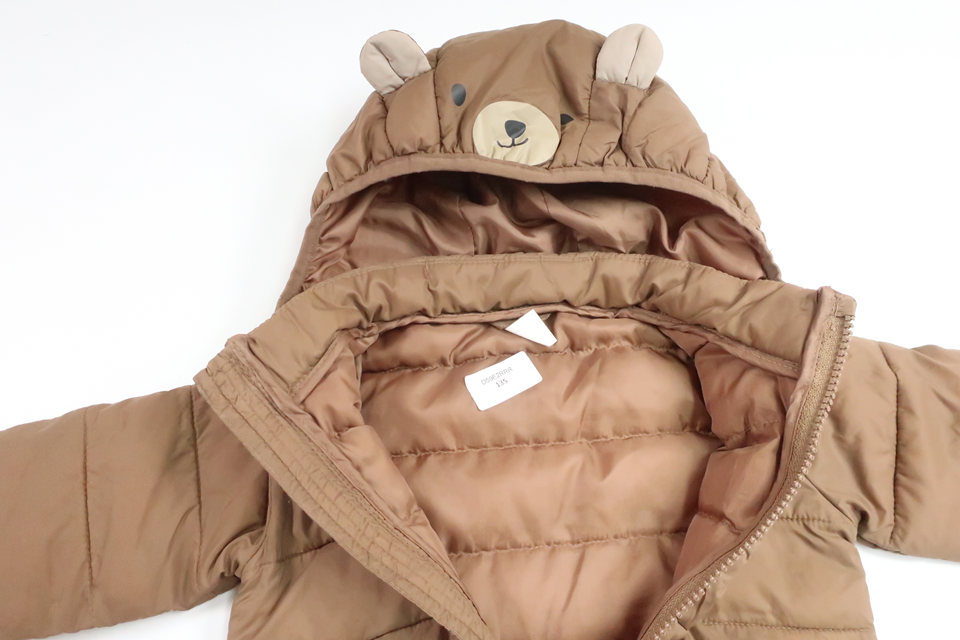 Vatteret jakke fra H&M - Størrelse 74 - Brun