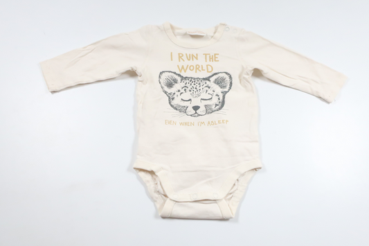 Bodysuit fra Lindex - Størrelse 62 - Off-white