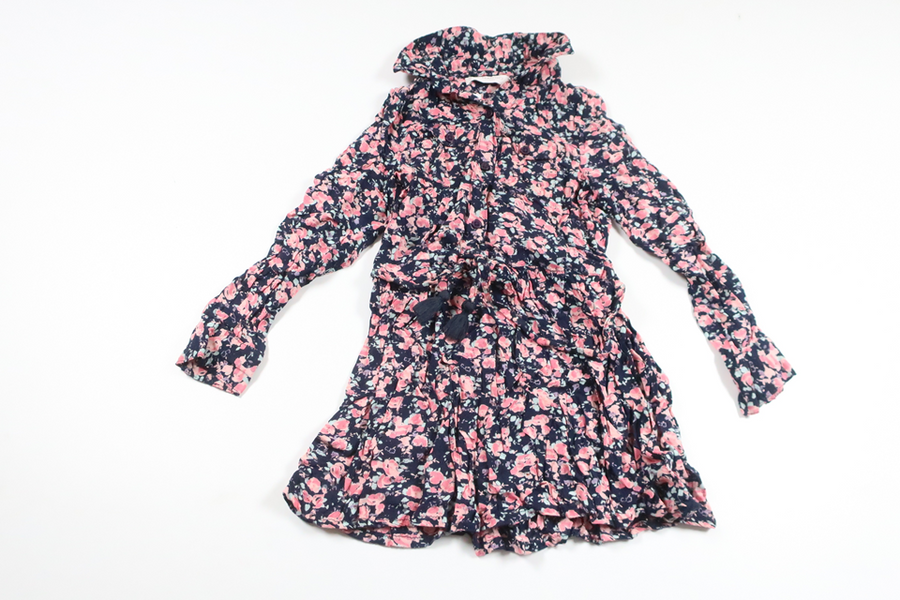Blomsterjumpsuit fra Mango Kids - Størrelse 104 - Marineblå