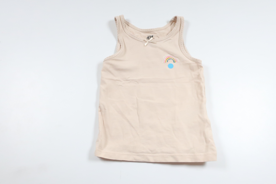 Tanktop fra H&M - Størrelse 92 - Beige