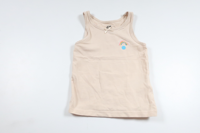 Tanktop fra H&M - Størrelse 92 - Beige