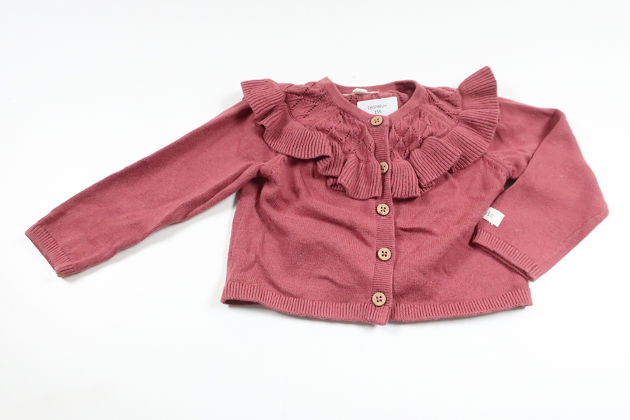 Strikket cardigan fra Newbie - Størrelse 68 - Lyserød