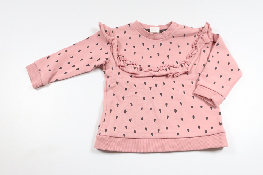 Sweatshirt fra H&M - Størrelse 74 - Lyserød