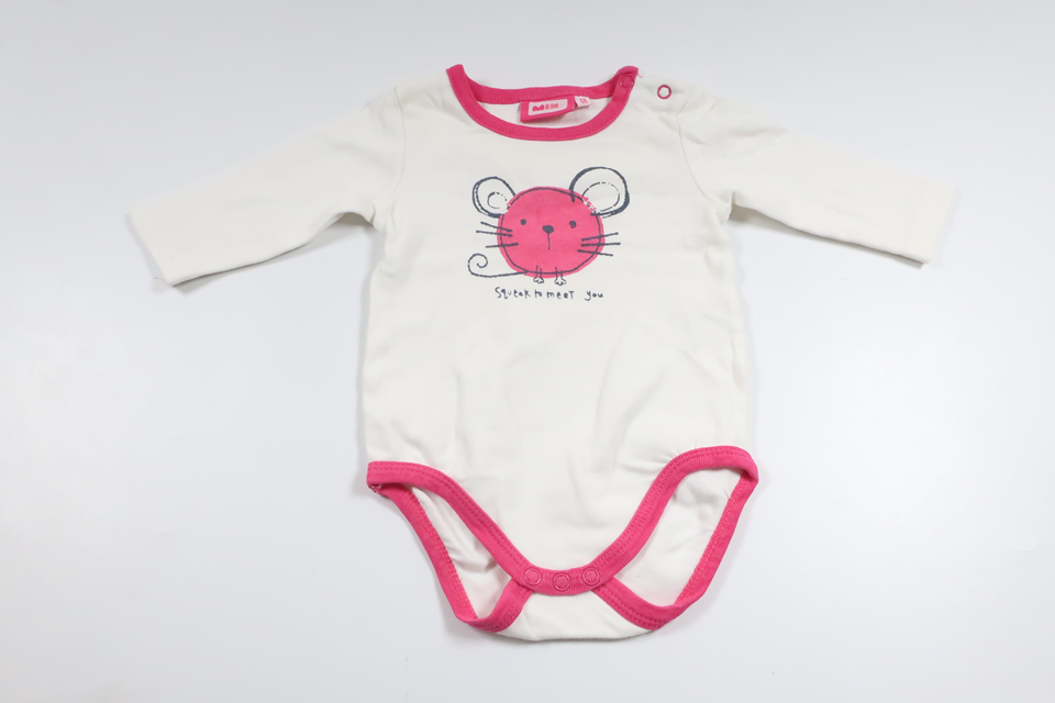Bodysuit fra Mini - Størrelse 68 - Hvid