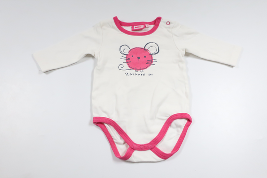 Bodysuit fra Mini - Størrelse 68 - Hvid
