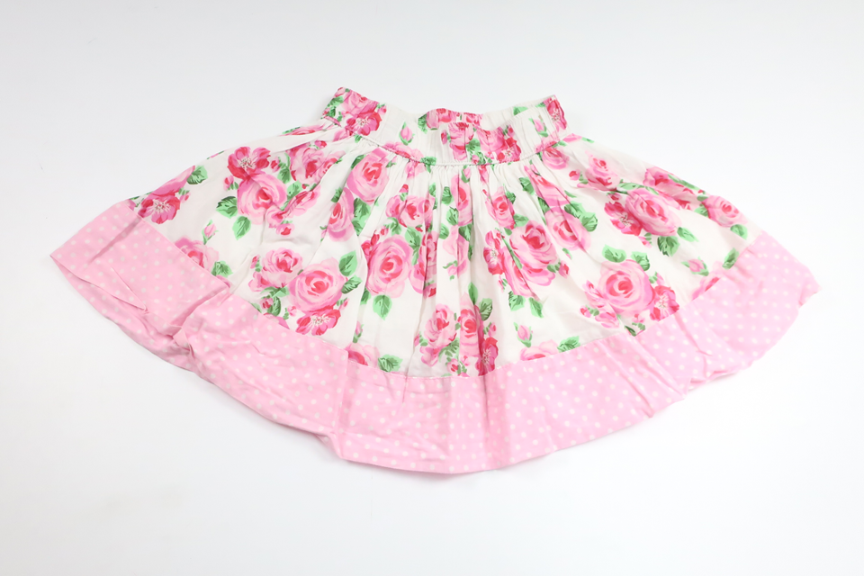 Blomstret nederdel fra Lindex - Størrelse 104 - Lyserød