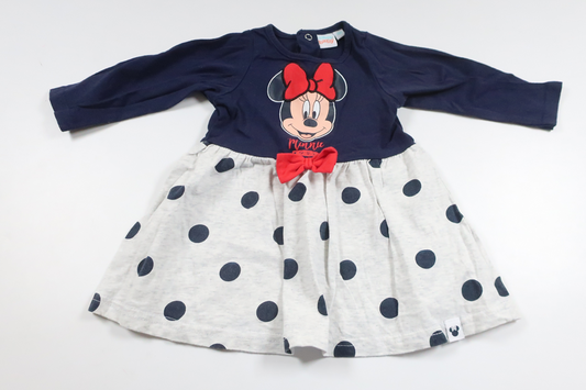 Kjole med Minnie fra Disney - Størrelse 68 - Marineblå