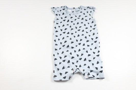 Jumpsuit med hjerter fra Lupilu - Størrelse 74 - Blå