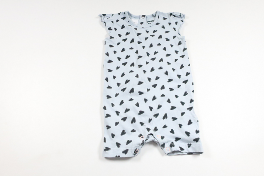 Jumpsuit med hjerter fra Lupilu - Størrelse 74 - Blå
