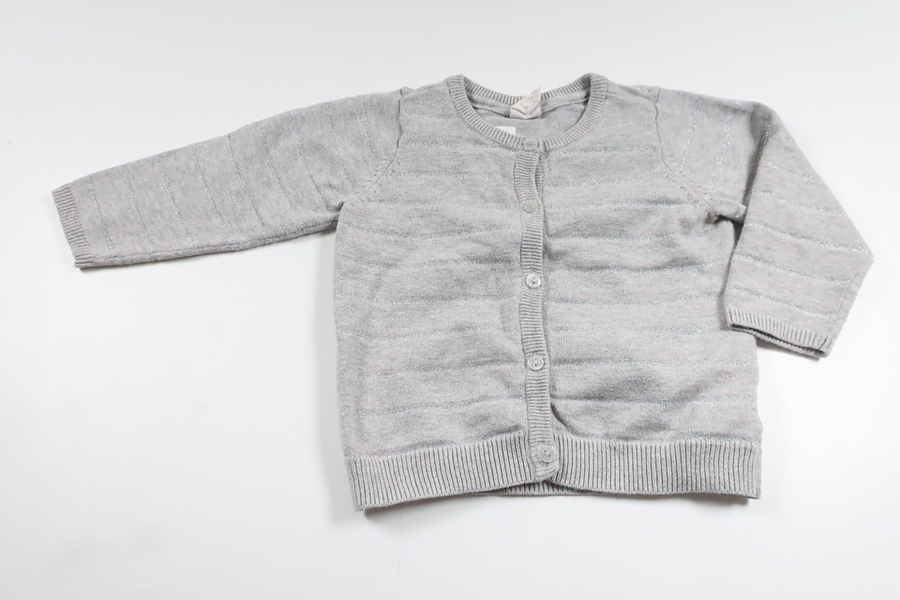 Cardigan fra H&M - Størrelse 74 - Grå