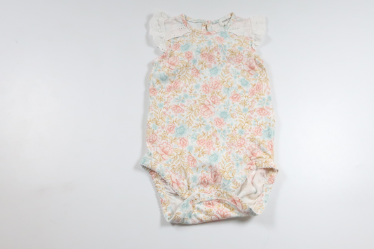 Blomsterbody fra Newbie - Størrelse 74 - Multifarvet