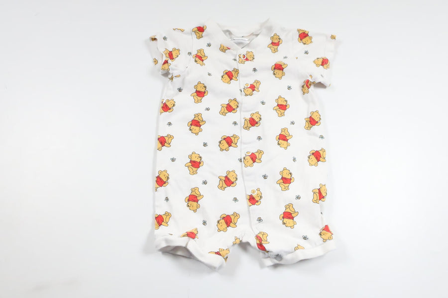 Pyjamas med Peter Plys fra H&M - Størrelse 62 - Hvid