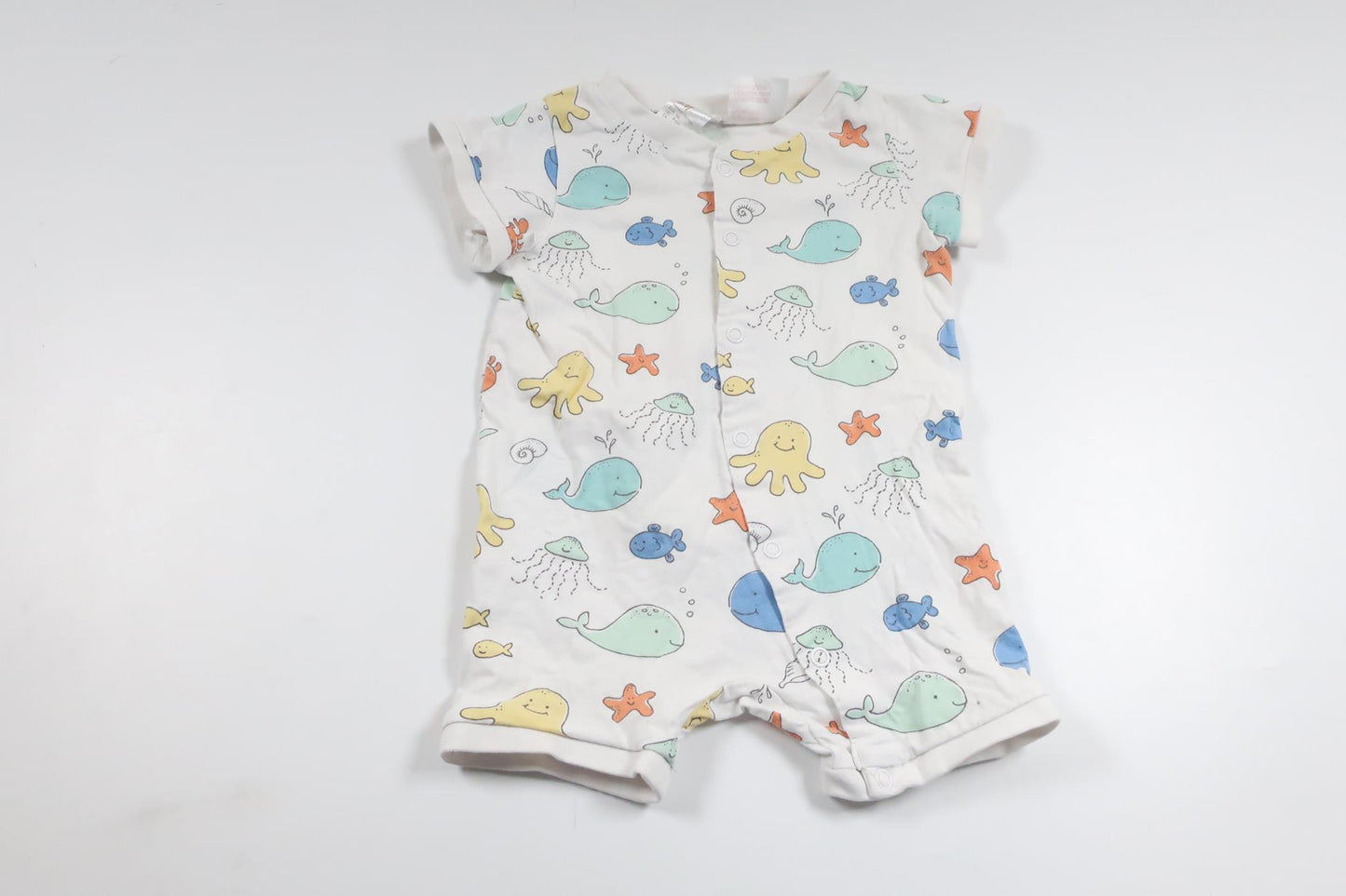 Dyrepyjamas fra H&M - Størrelse 68 - Hvid