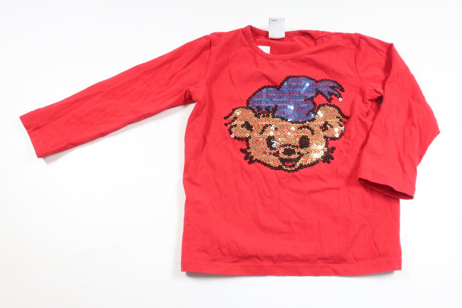 Sweater fra Bamse by Lindex - Størrelse 98 - Rød