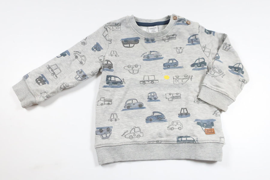 Sweatshirt fra Lindex - Størrelse 80 - Grå