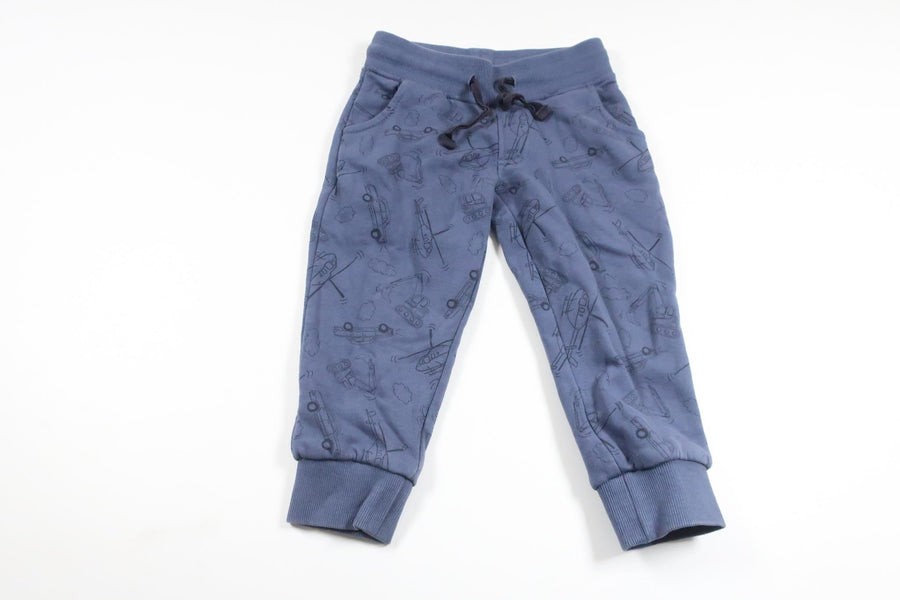 Bukser med køretøjer fra Lupilu - Størrelse 86/92 - Blå