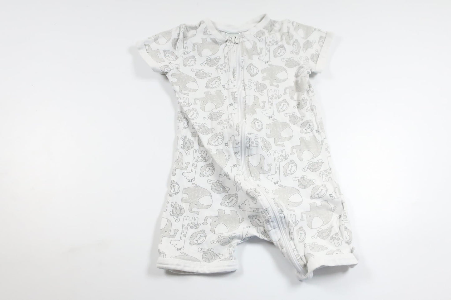 Pyjamas med dyr fra Kappahl - Størrelse 86/92 - Hvid