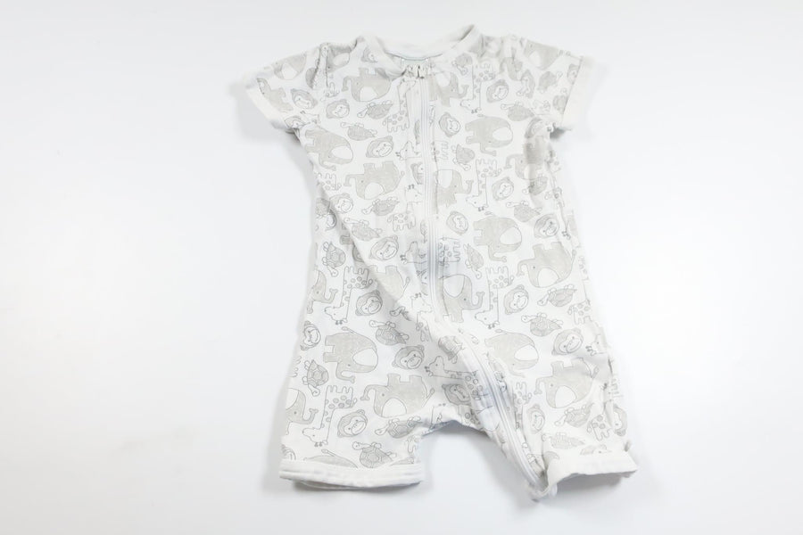 Pyjamas med dyr fra Kappahl - Størrelse 86/92 - Hvid