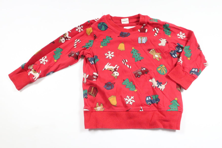 Sweatshirt fra H&M - Størrelse 86 - Rød