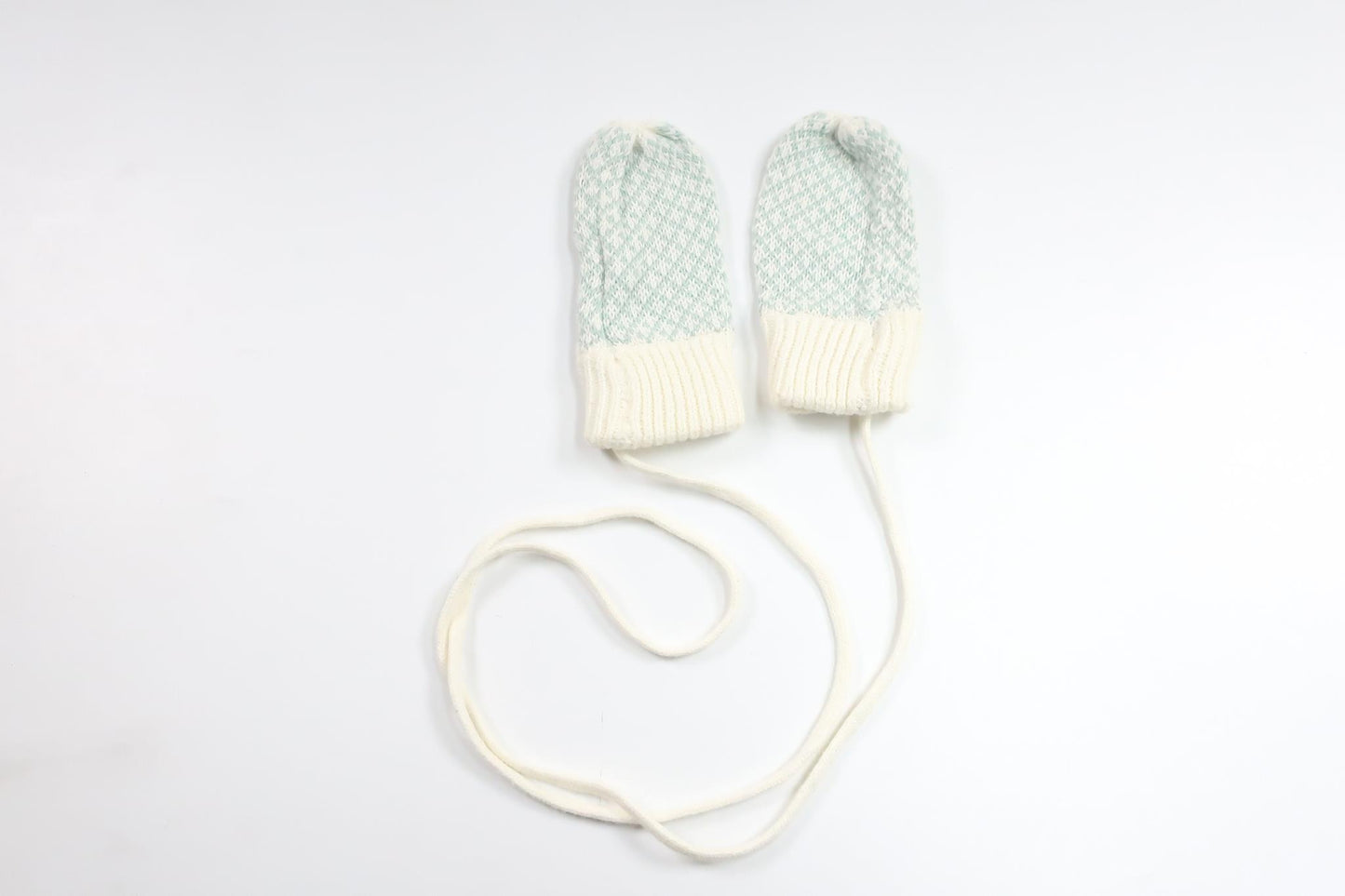 Strikkede vanter fra Lindex - Størrelse 50/56 - Blå